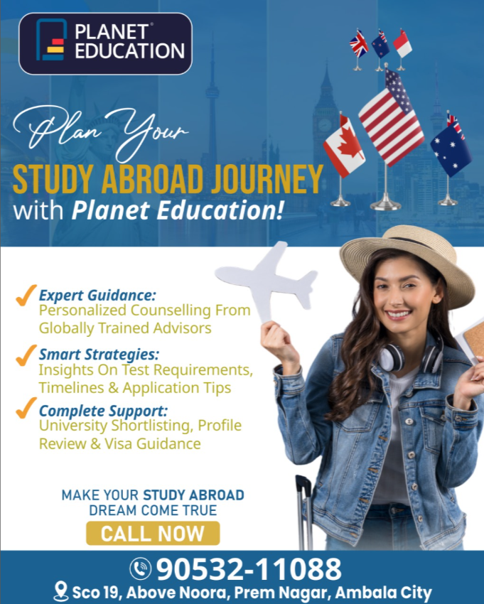 Trusted Study Abroad Consultants in Ambala – Planet Education