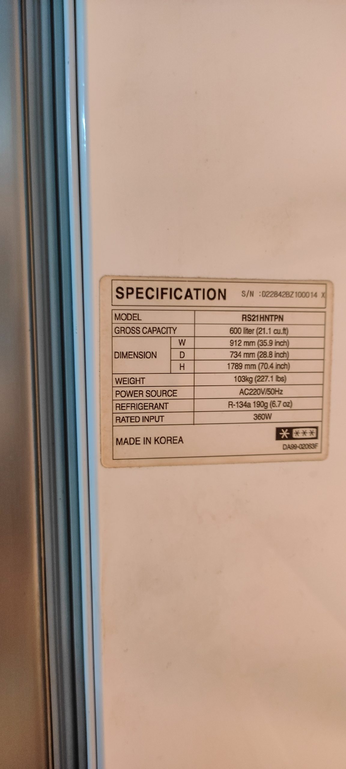 Samsung 600 Litres Refrigerator