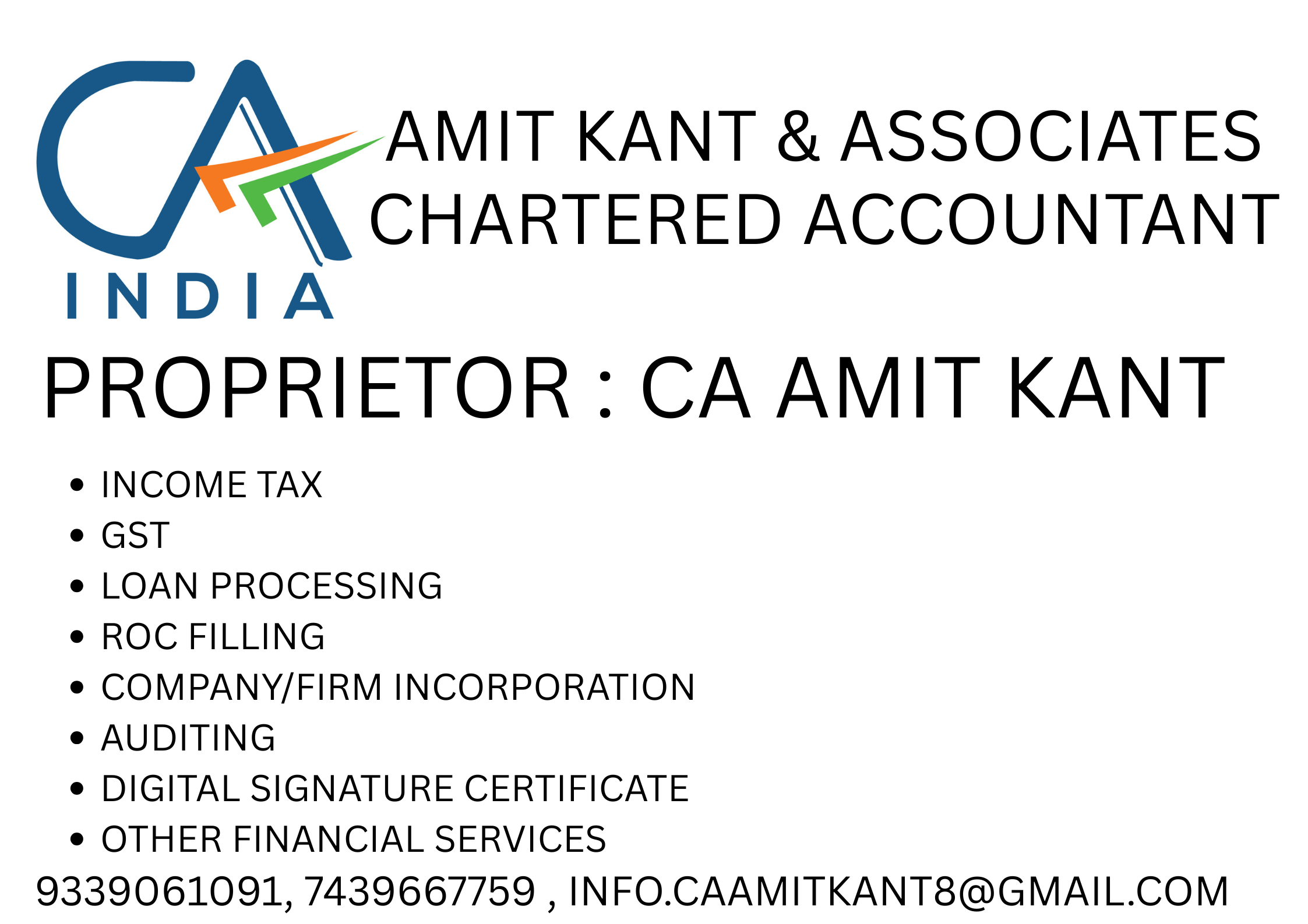 Chartered Accountant Services – Tax, GST, Audit & Compliance | Patna, Bihar