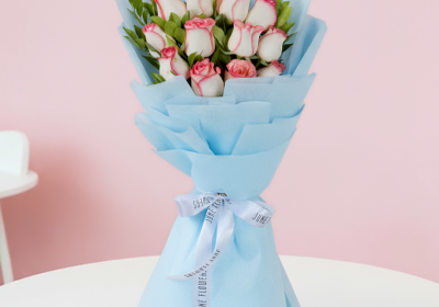 Pink-Charm-–-12-Pink-Roses-Bouquet-3