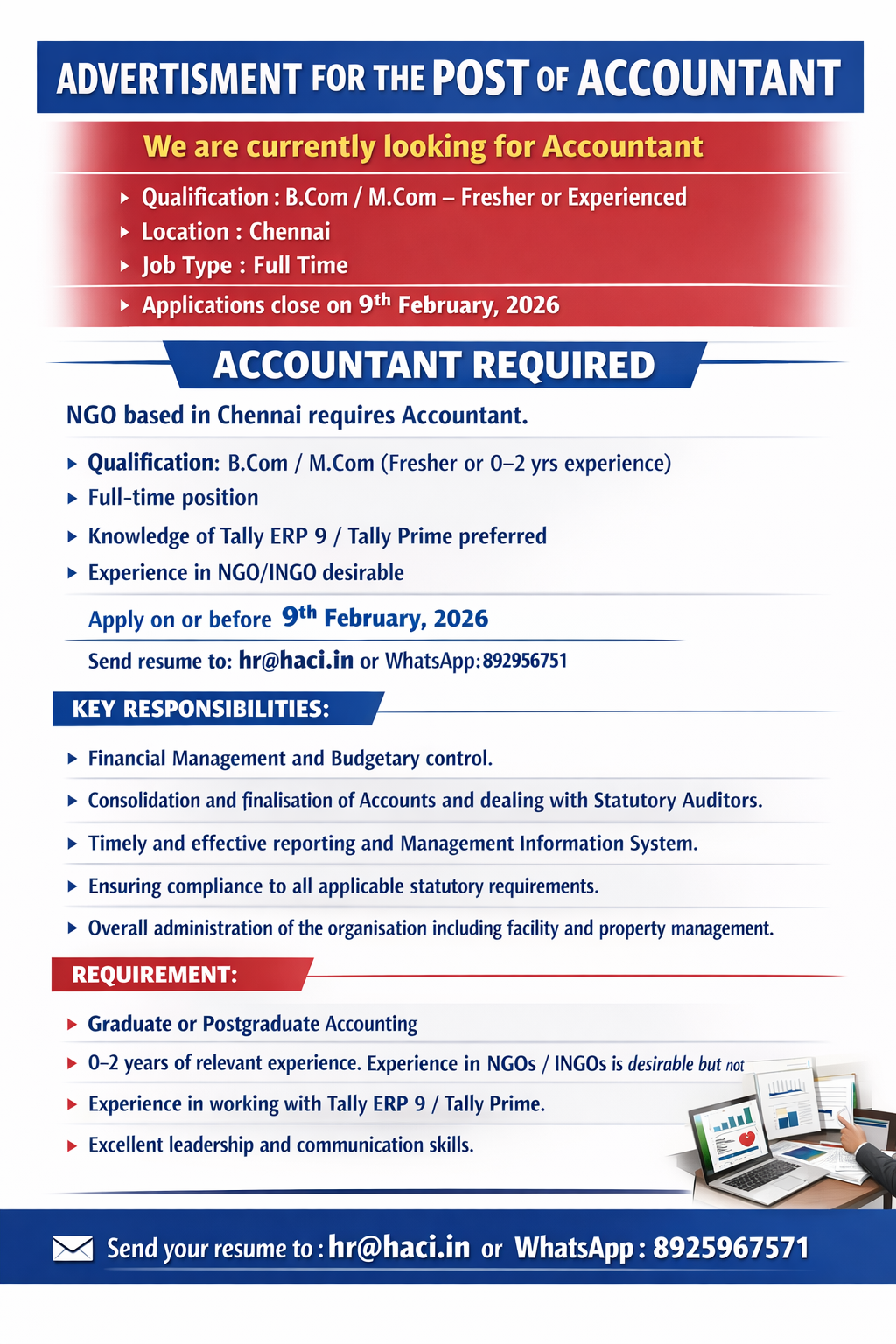 Wanted Accountant