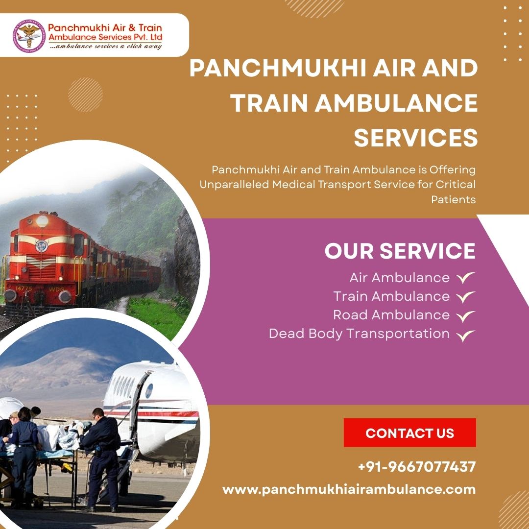 Book Panchmukhi Air Ambulance from Patna with Superior Medical Amenities