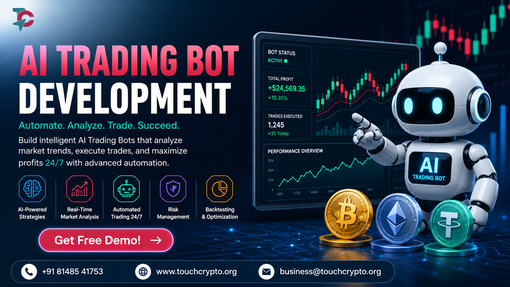 AI Trading Bot Development Company | TouchCrypto