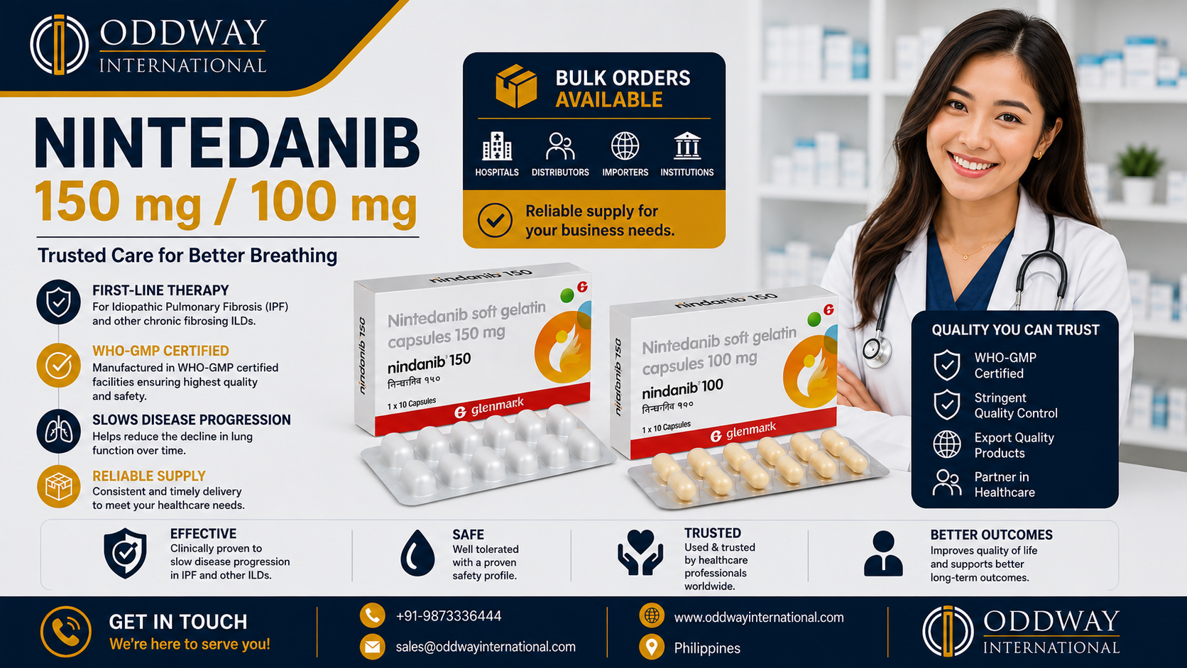 Nintedanib Price Philippines for B2B Bulk Procurement – Oddway