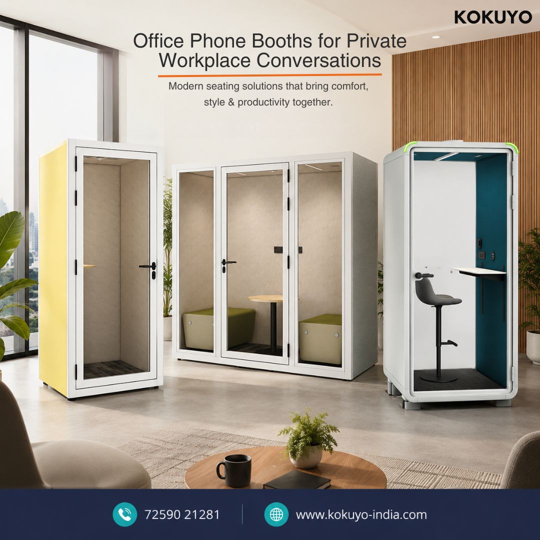 Office Phone Booths for Private Workplace Conversations | Kokuyo India