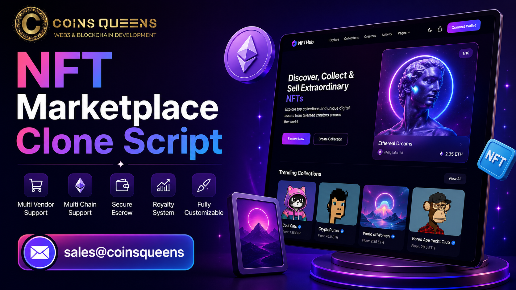 Advanced NFT Marketplace Clone Script – Limited Time Offer!