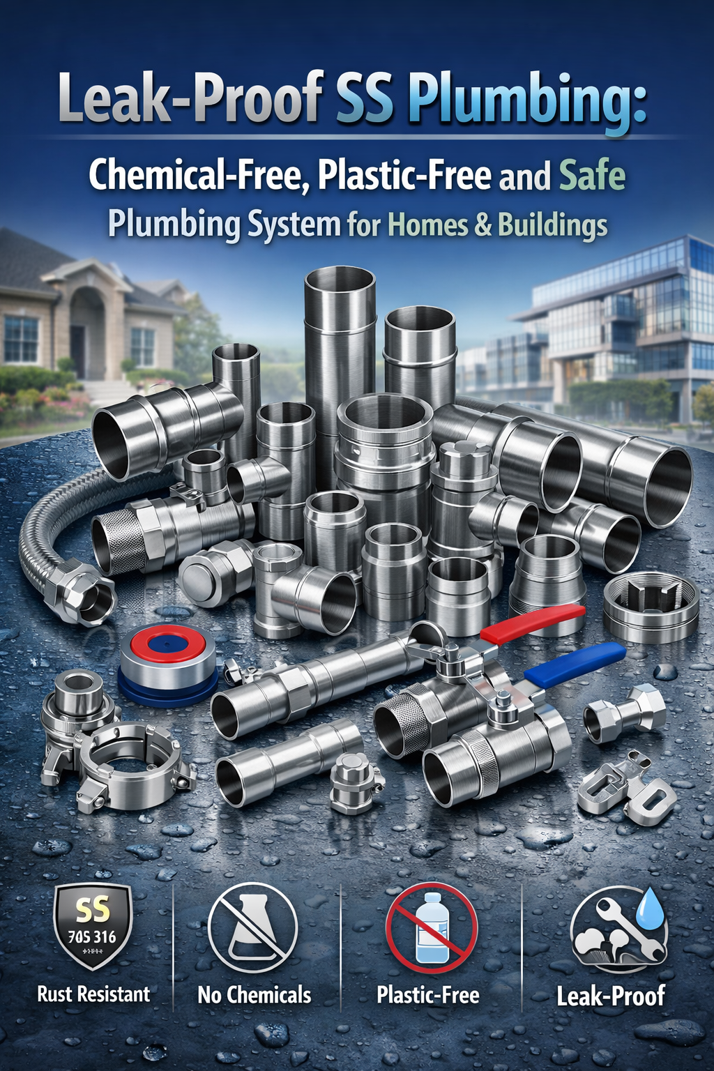 Leak Proof SS Plumbing Solutions by Stellar Sanitar
