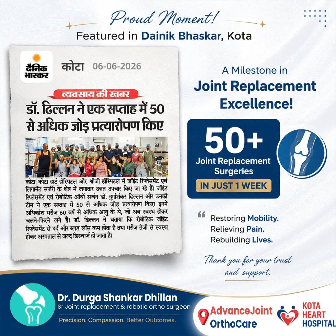 Dr Durga Shankar Dhillan work for Best knee replacement surgeon in kota