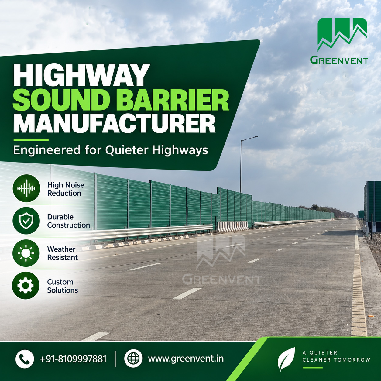 Highway Sound Barrier Manufacturer for Roadside Noise Control