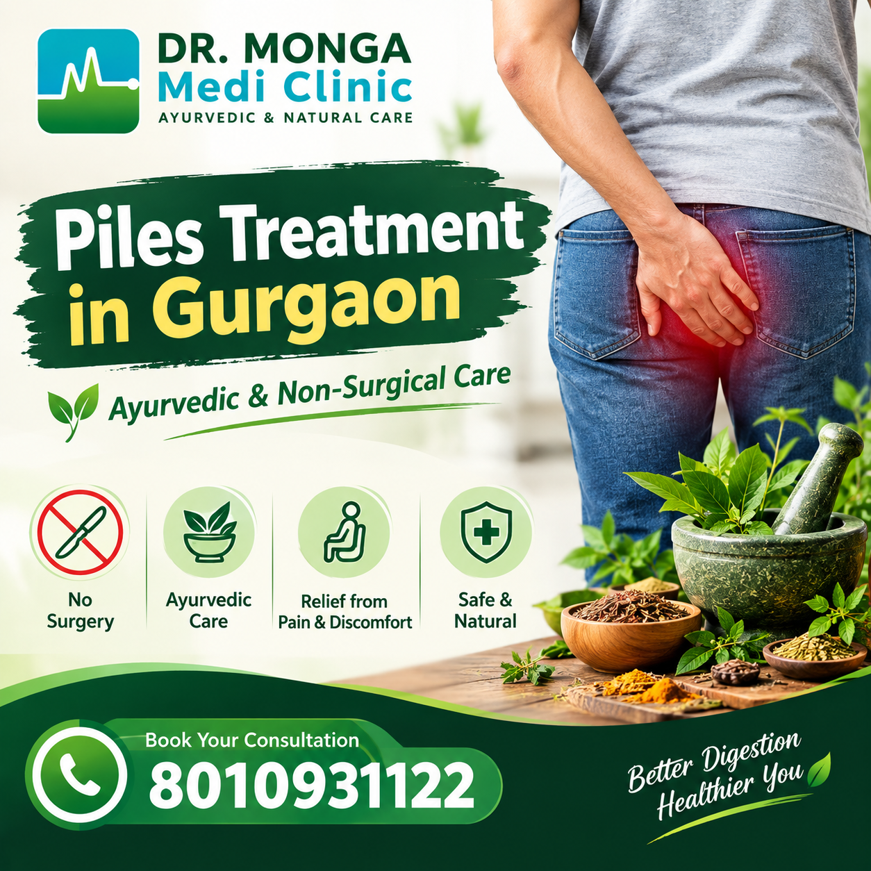 Piles Treatment in Gurgaon – Ayurvedic & Non-Surgical Care