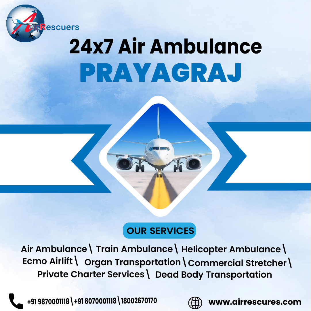 Intercity Air Ambulance from Prayagraj