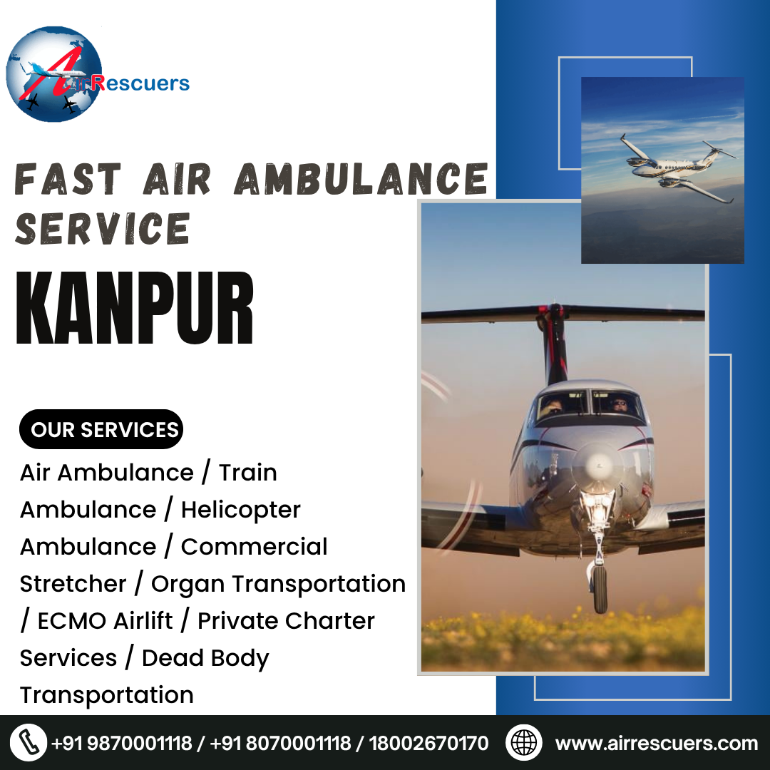 Critical Care Air Ambulance Service in Kanpur