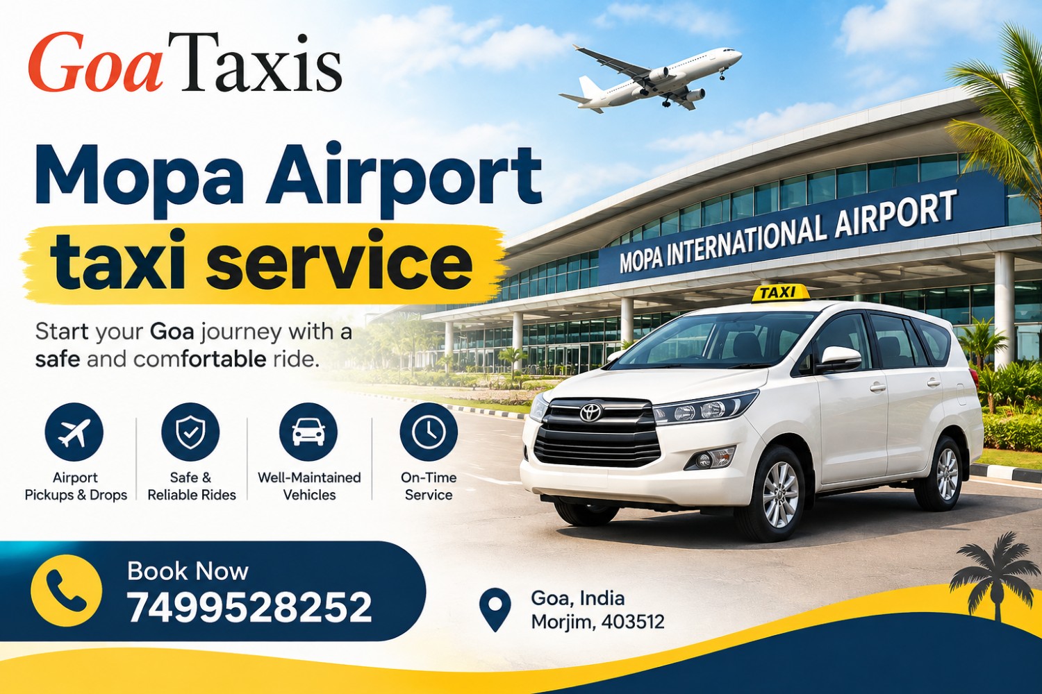 Mopa Airport Taxi Service for Safe Airport Transfers