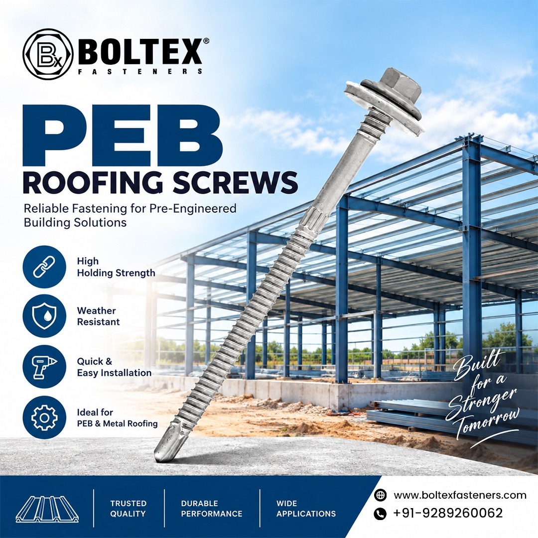 PEB Roofing Screws for Durable Roof Fixing