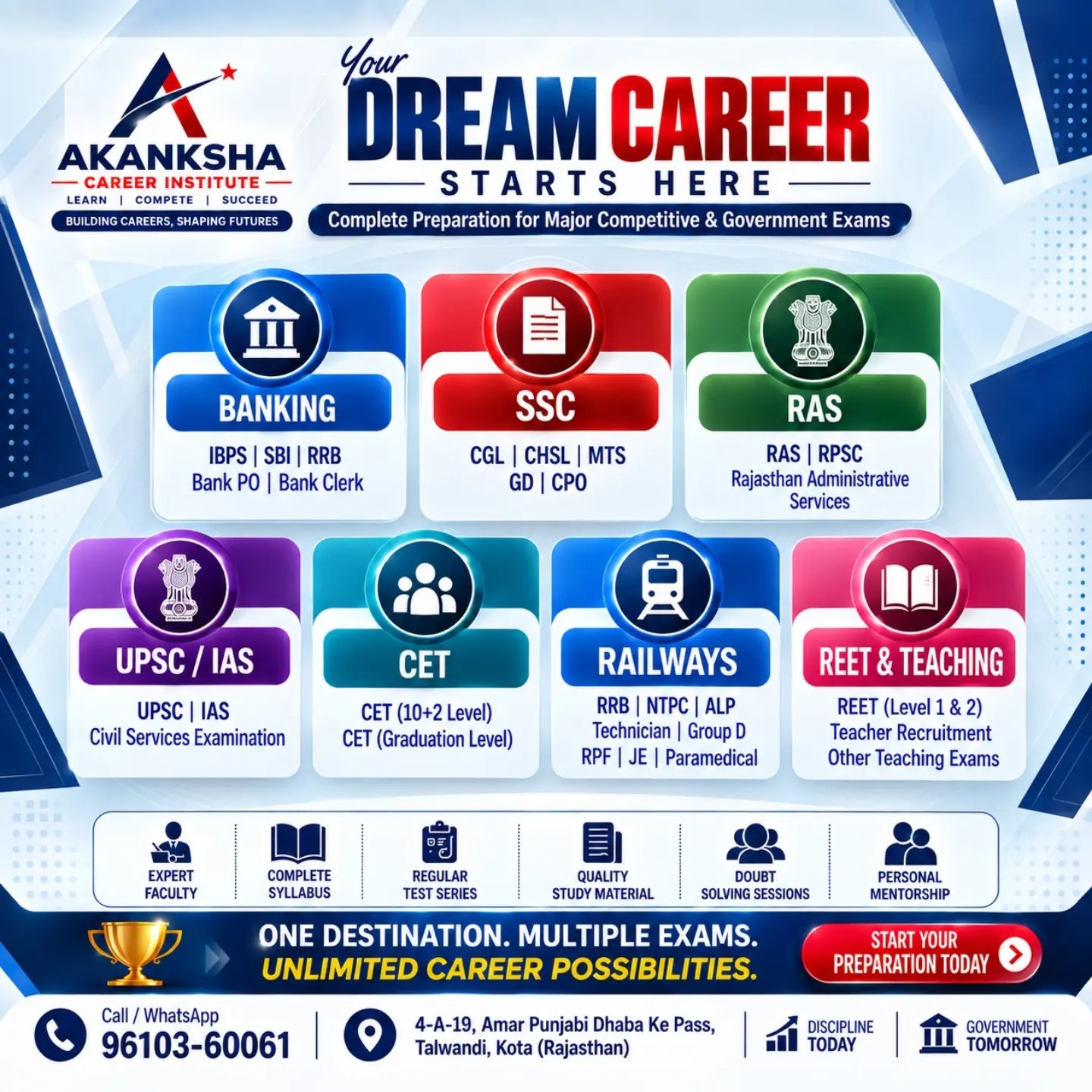 Akanksha IAS provide RAS coaching in Kota