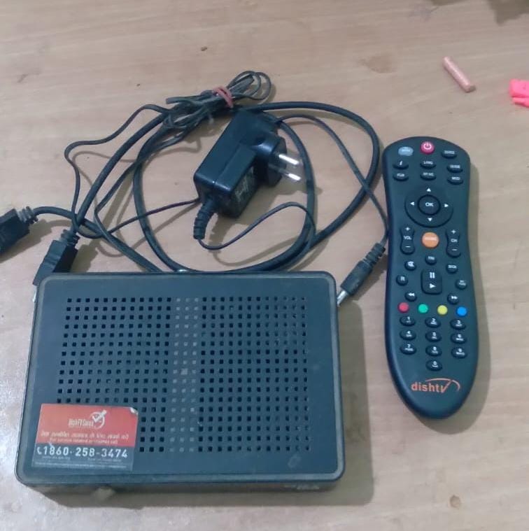 Dish TV HD Set-Top Box + Dish Antenna for Sale – ₹1,200