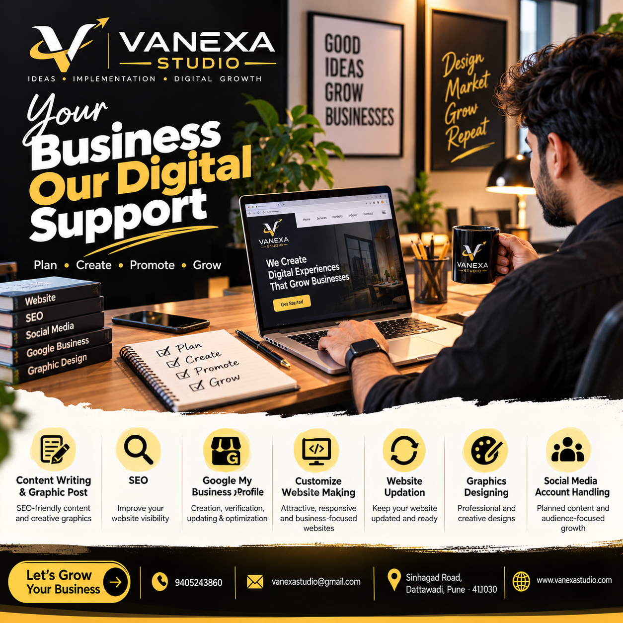 Vanexa Studio – Website, Google My Business & Digital Marketing in Pune